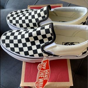 Black & White Checkerboard Classic Vans